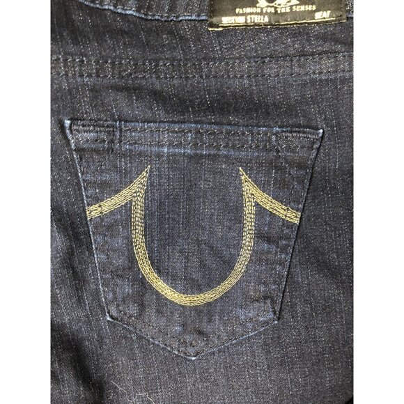 True Religion World Tour Stella Womens 28x32 Blue Denim Jeans Skinny NWT - Picture 5 of 8